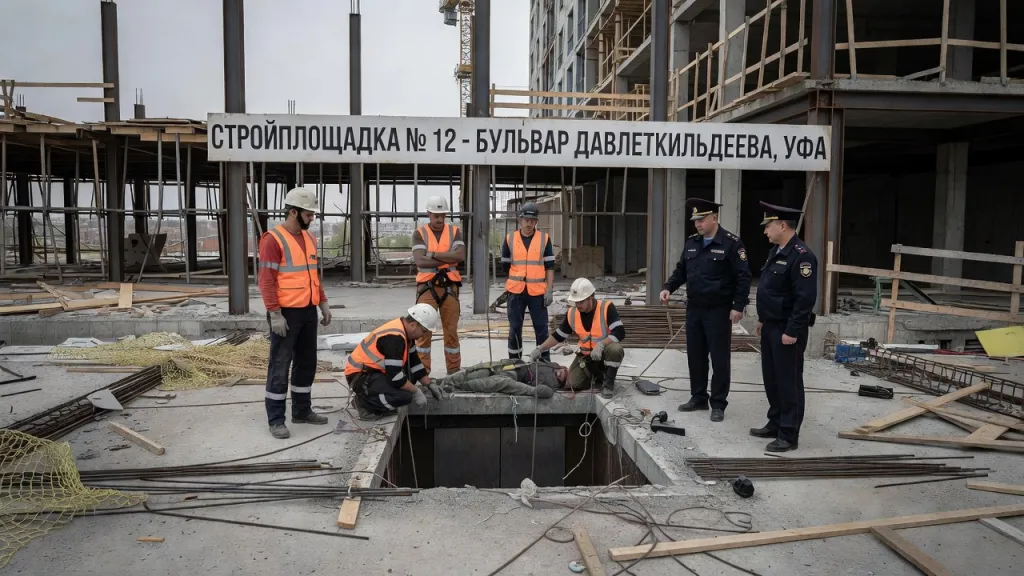 Рабочий упал в лифтовую шахту. Трагедия на стройке в Уфе